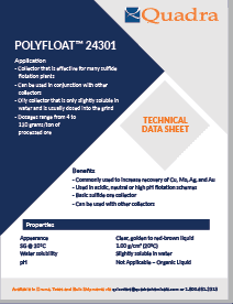 Polyfloat 24301技术数据表来自Quadra Mining