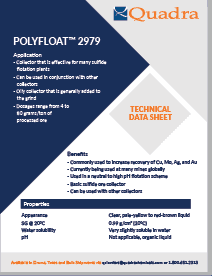 Polyfloat 2979技术数据表来自Quadra Mining