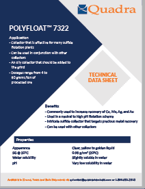 Polyfloat 7322技术数据表来自Quadra Mining