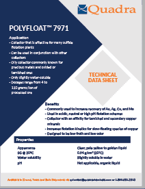 Polyfloat 7971技术数据表来自Quadra Mining