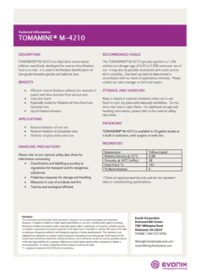 Tomamine M-4210技术数据表